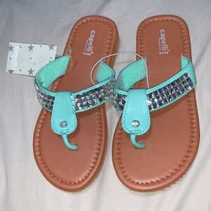 Capelli kids New York sandals,flip flops mint cute